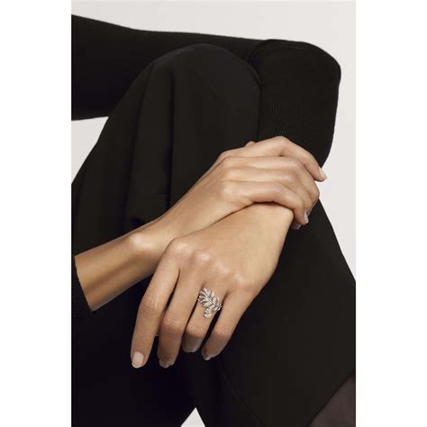 chanel jewelry piume stylisee ring|Plume de CHANEL Ring White Gold .